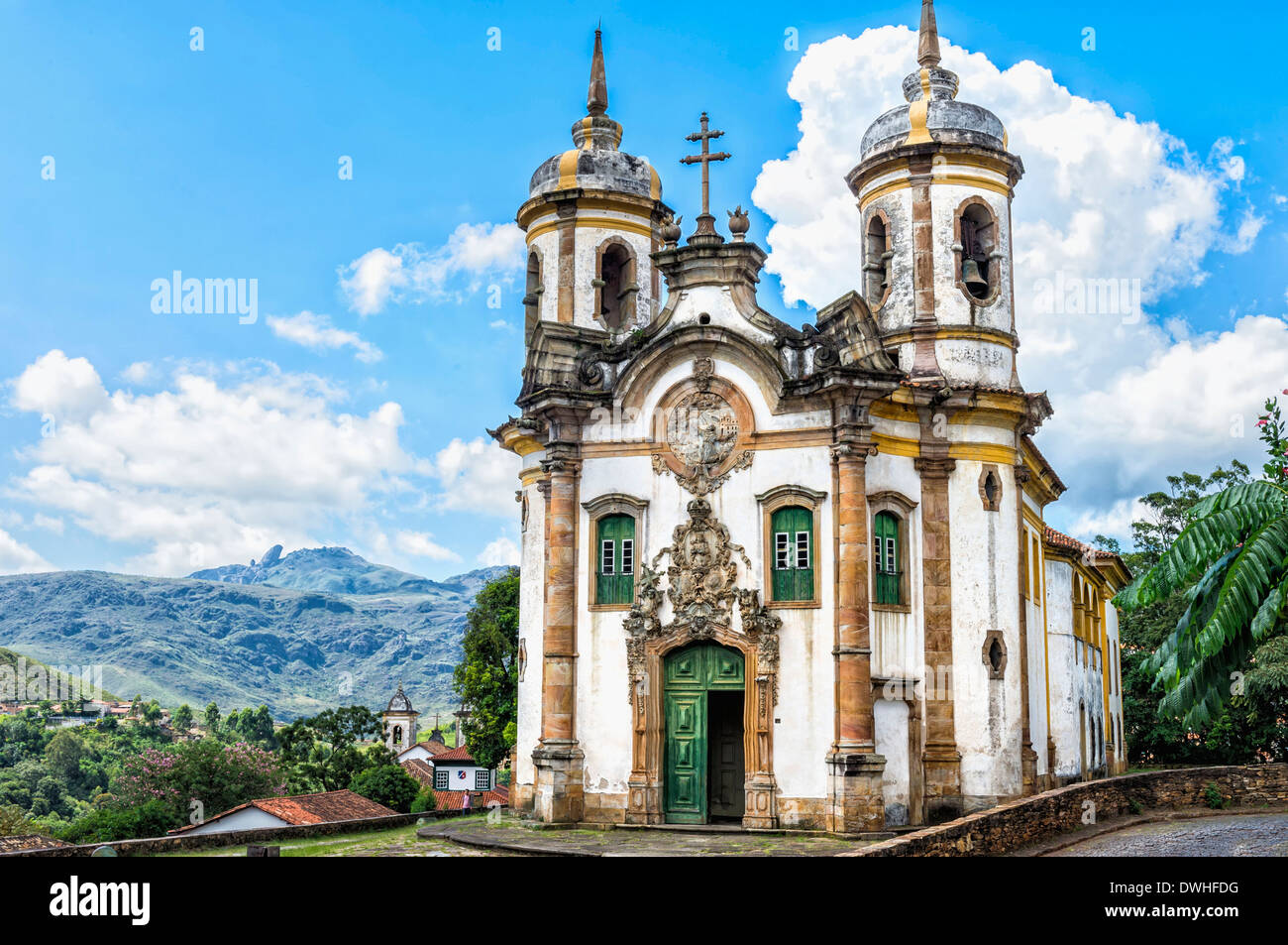 Kirche Sao Francisco de Assis, Ouro Preto Stockfoto