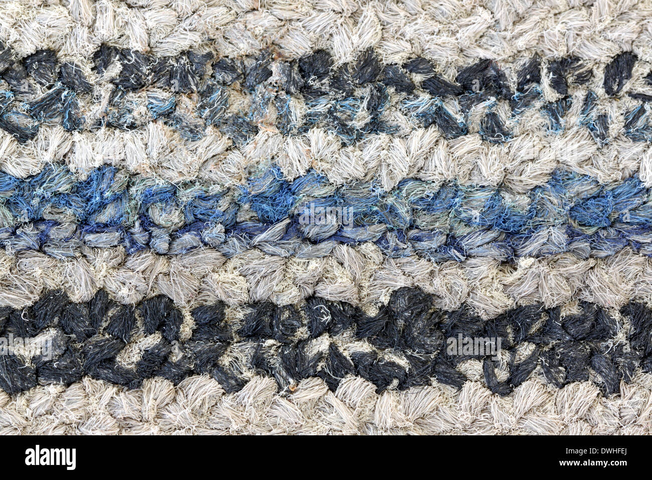 Textur des alten schmutzigen Fußmatte für den Hintergrund. Stockfoto