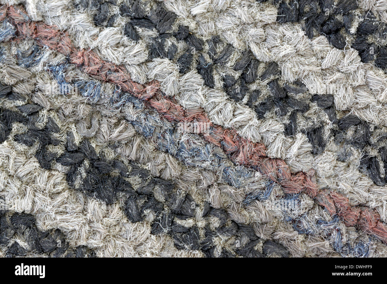 Textur des alten schmutzigen Fußmatte für den Hintergrund. Stockfoto