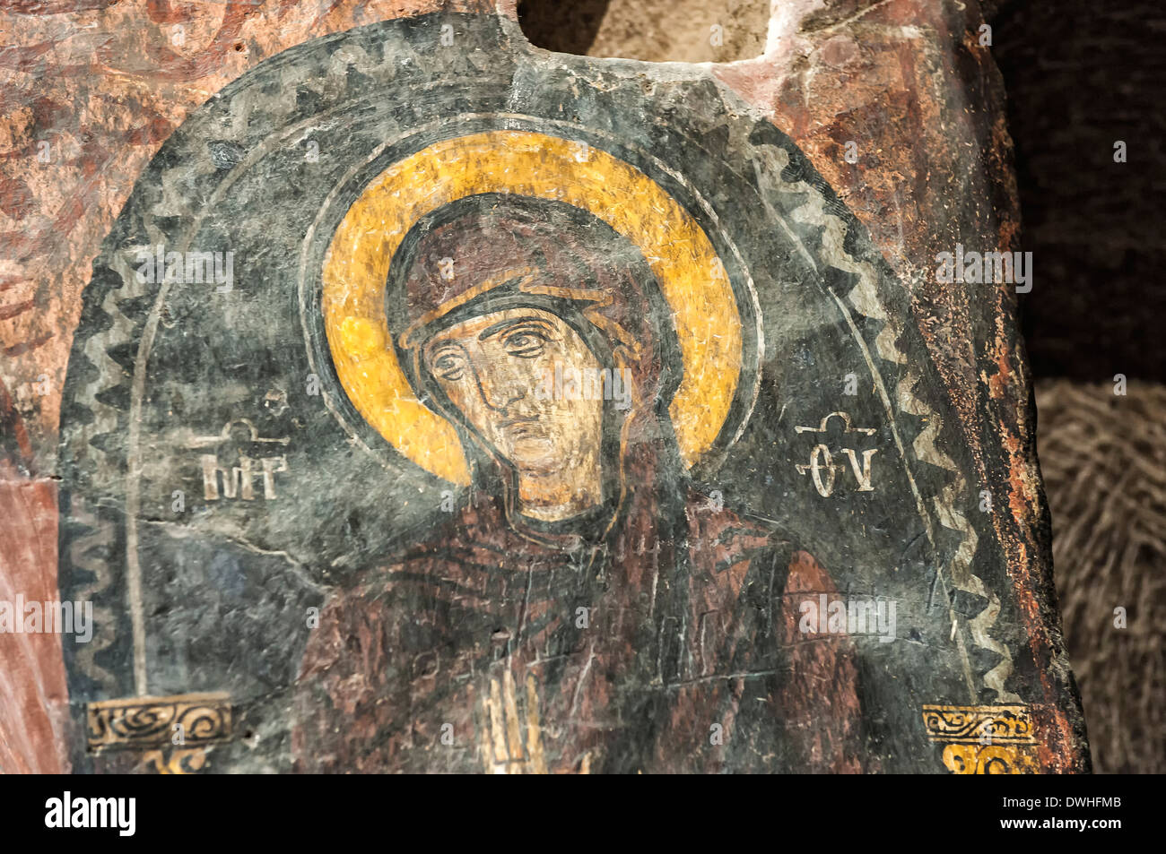 Wandmalereien, Gumusler Stockfoto