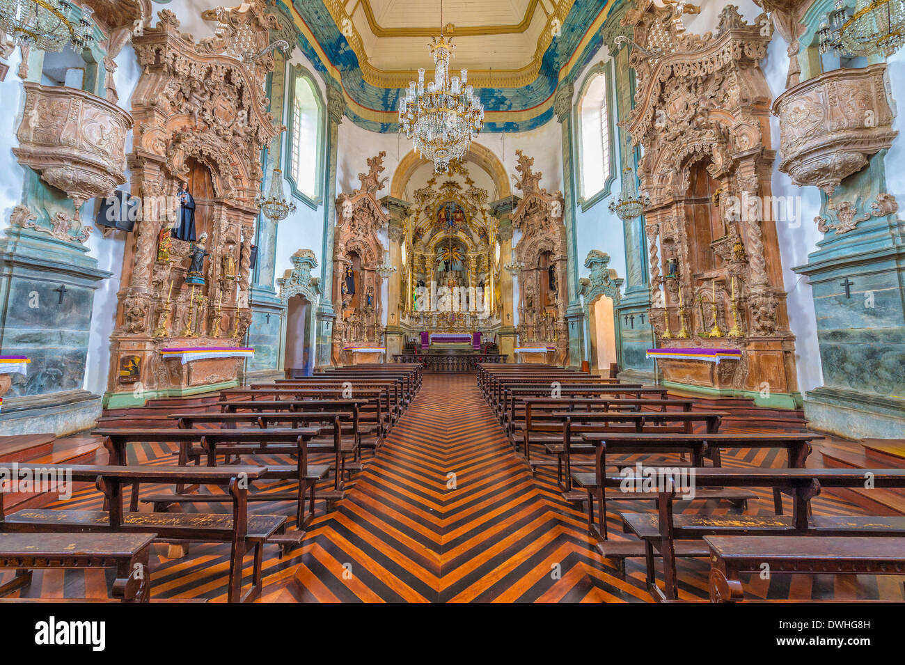 Sao Joao del Rey - Kirche Sao Francisco de Assis Stockfoto