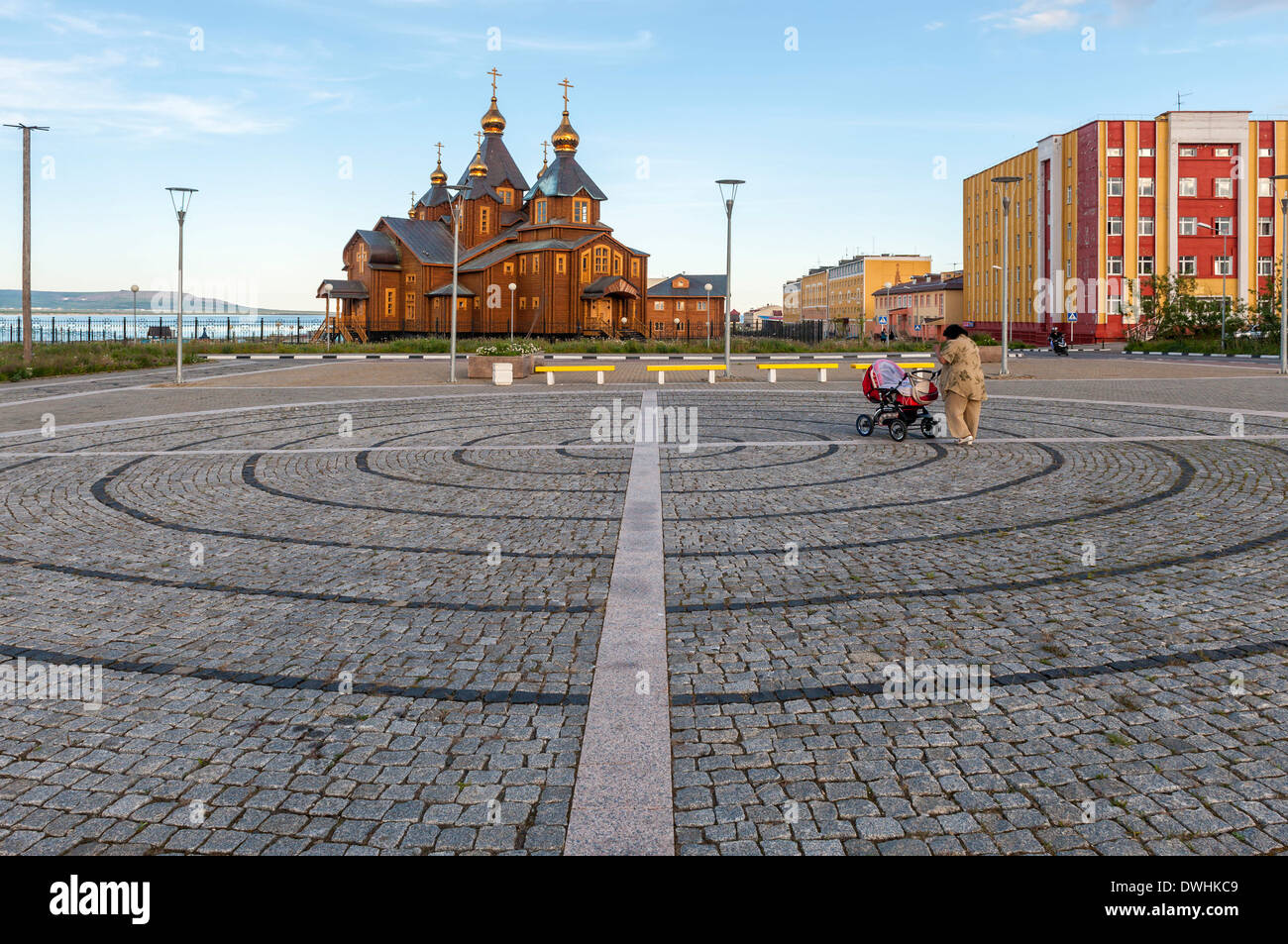 Anadyr - Kathedrale der Heiligen Dreifaltigkeit Stockfoto