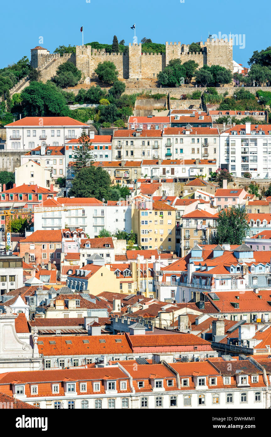 Castelo Sao Jorge Stockfoto