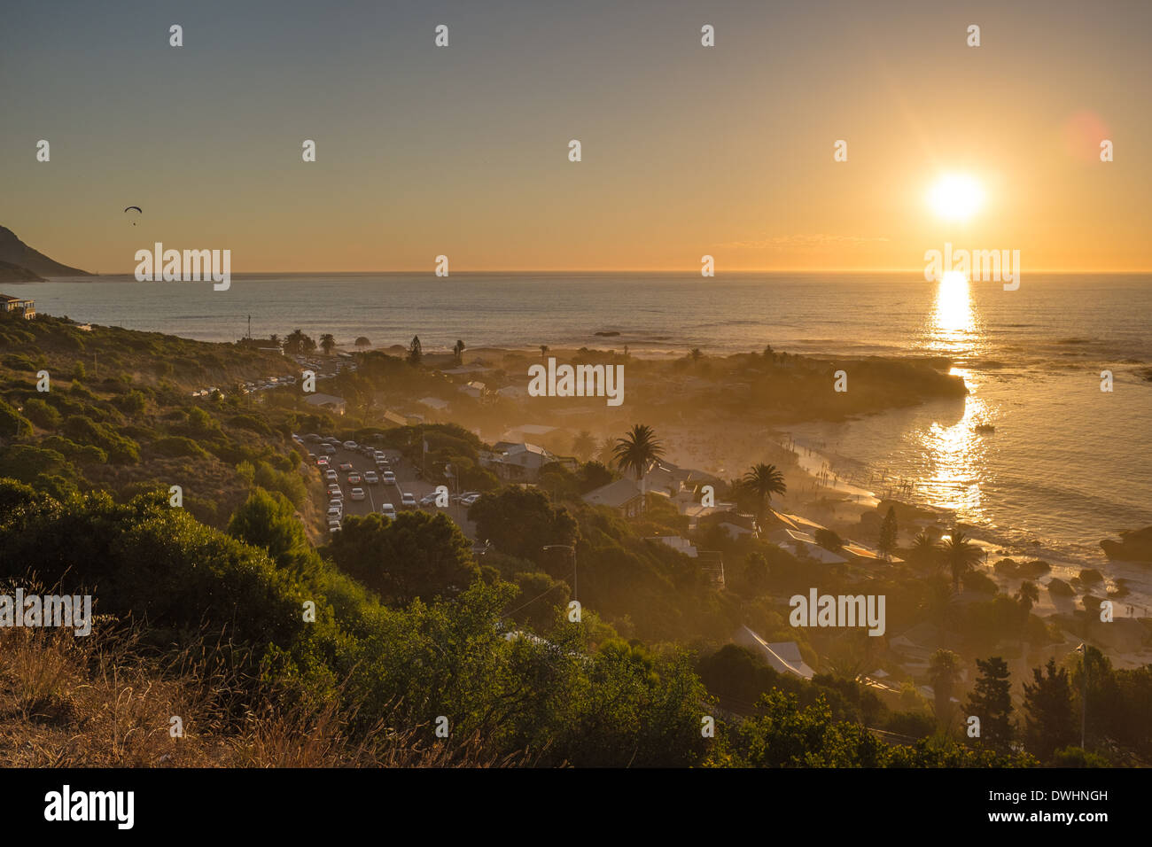 Ansicht von Clifton Bay, Cape Town, Südafrika. Stockfoto