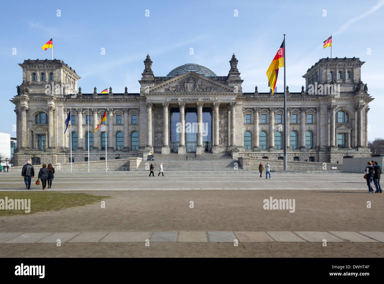 Reichstag Bundestag, Berlin, Deutschland Stockfoto