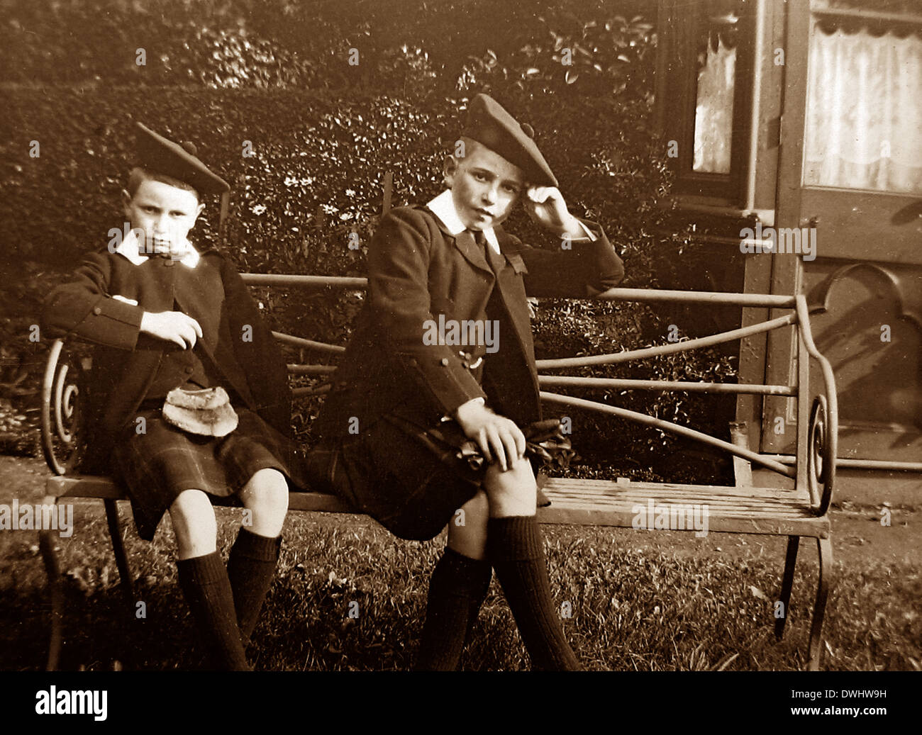Zwei Söhne von König George V Stockfoto