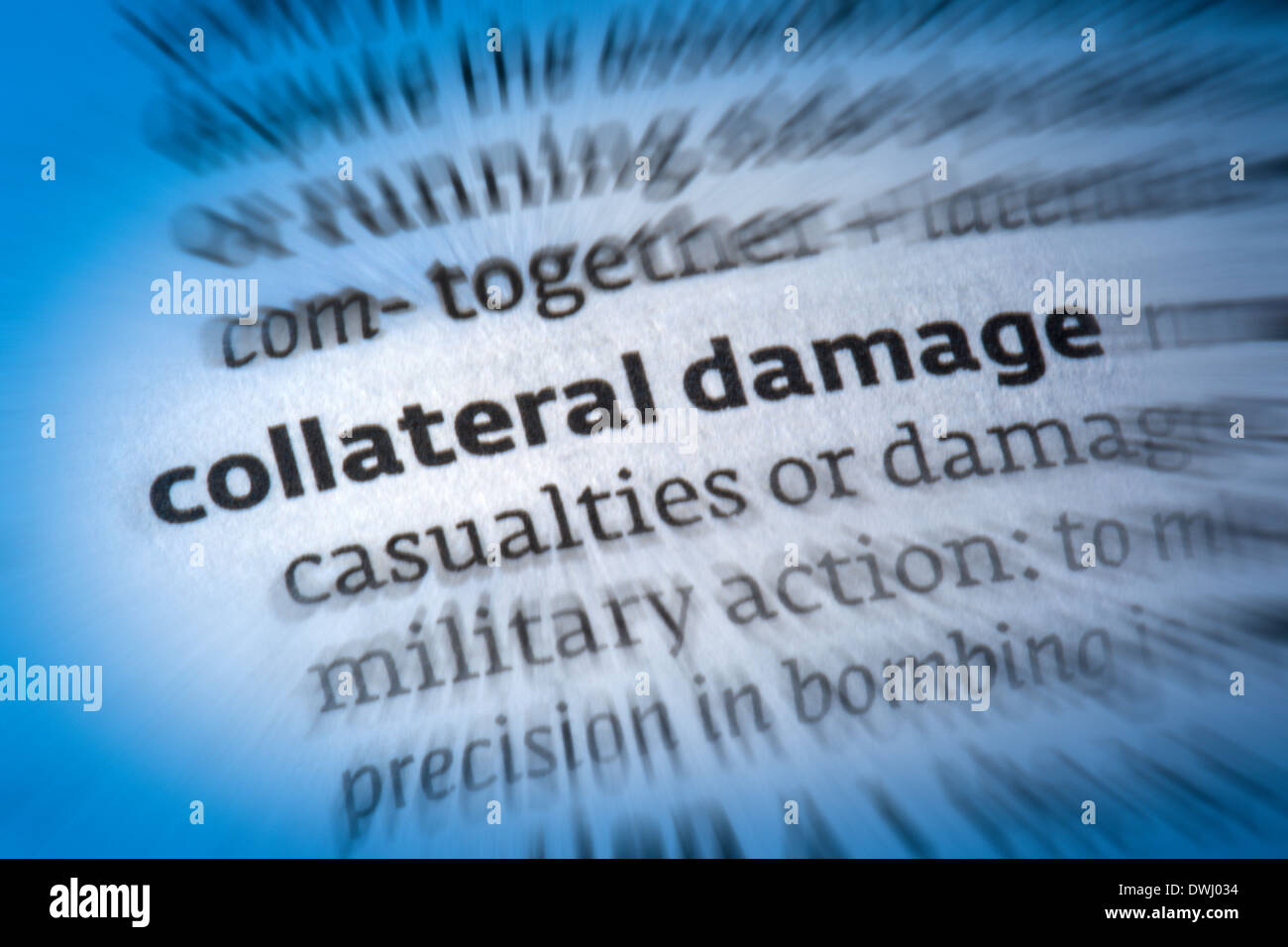 Collateral Damage Stockfoto