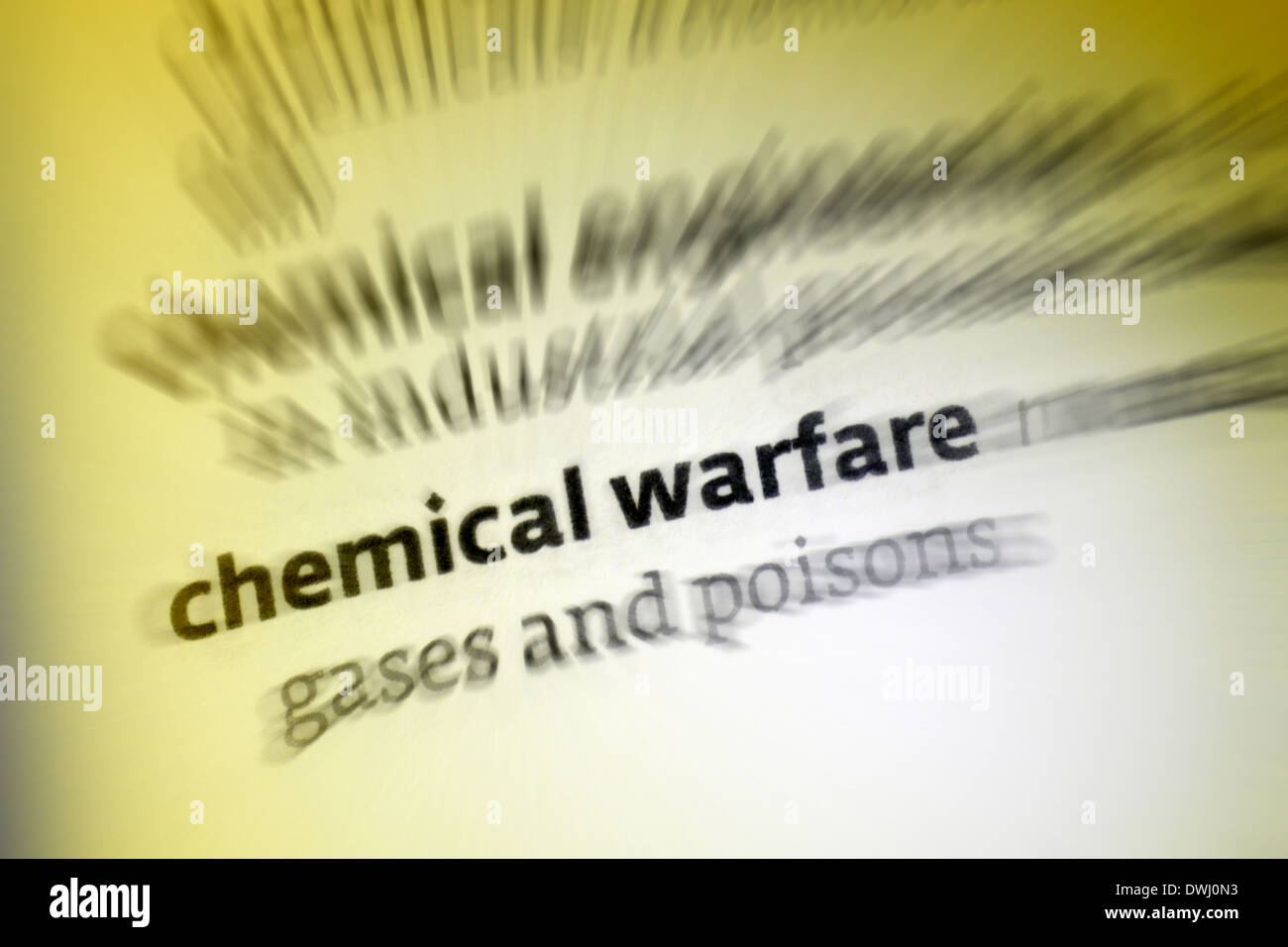 Chemische Kriegsführung Stockfoto