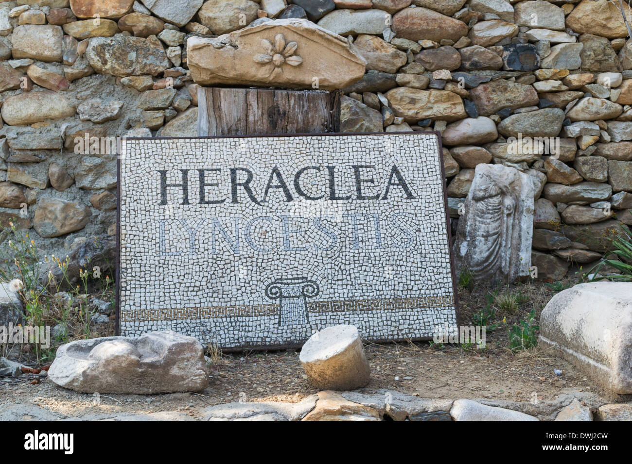 Heraclea Lyncestis Stockfoto