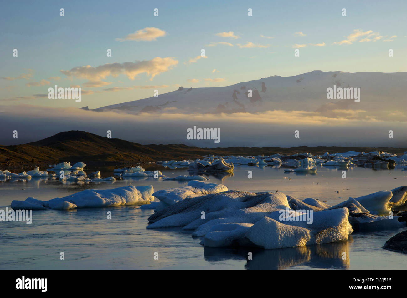 Gletschersee Jökulsárlón Stockfoto