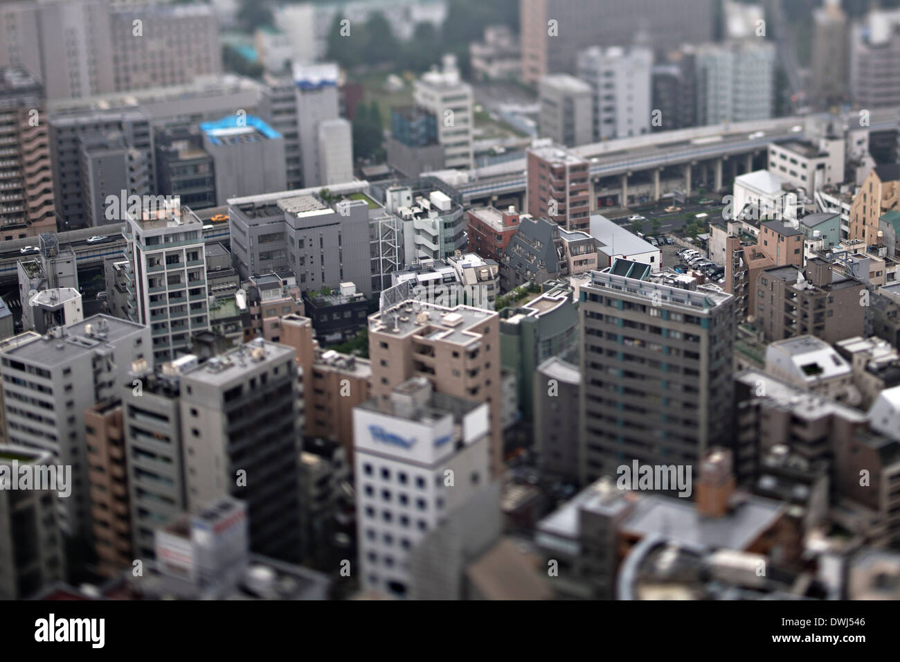 Stadt in Japan in Miniatur Stockfoto