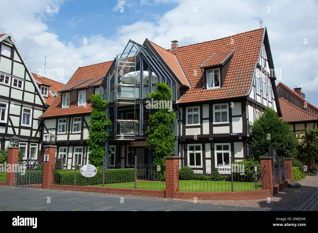Fachwerkhaus, Nienburg Stockfoto
