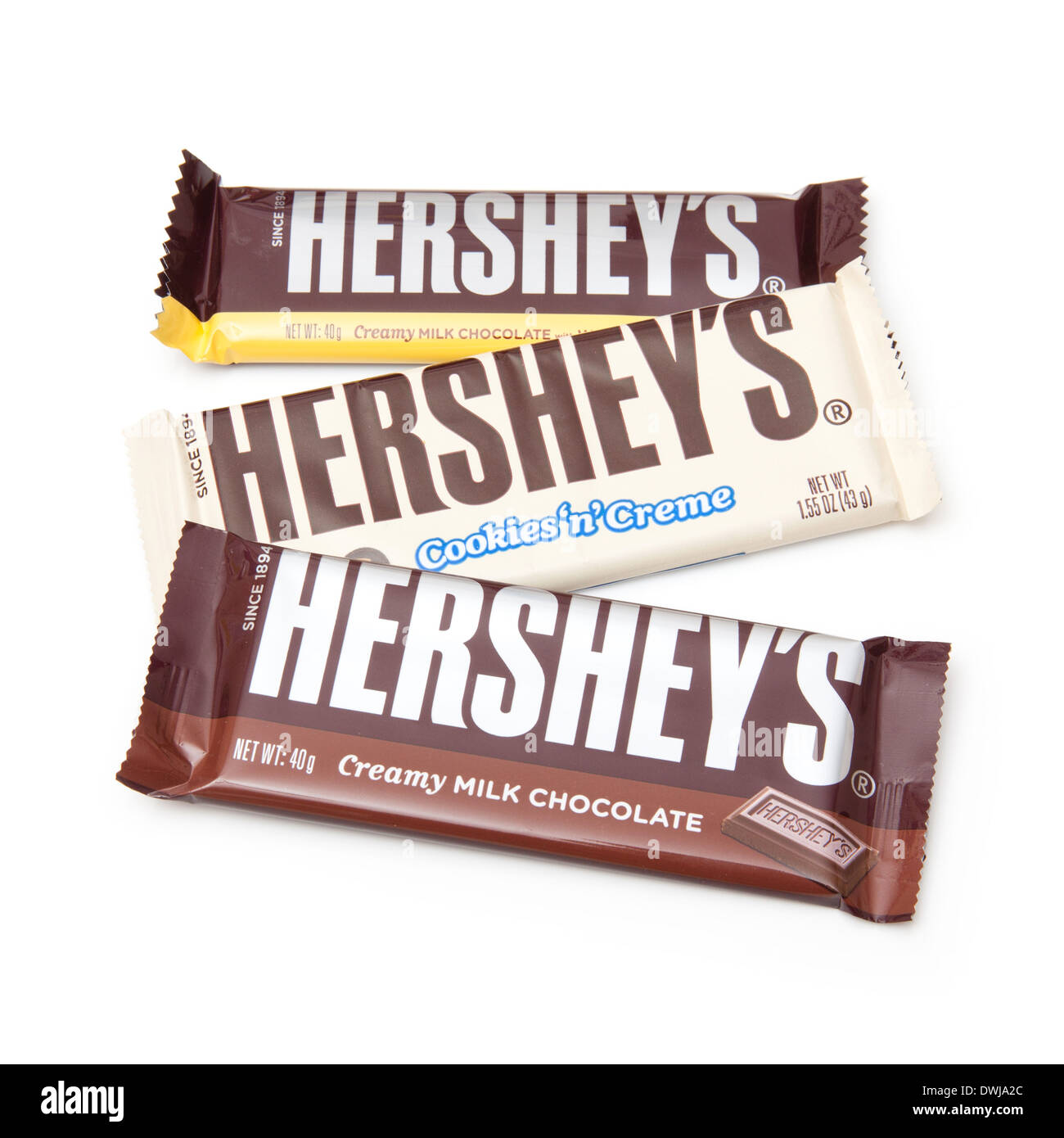 Hersheys Süßigkeit Auf Weiß Stockfotos Und -Bilder Kaufen - Alamy