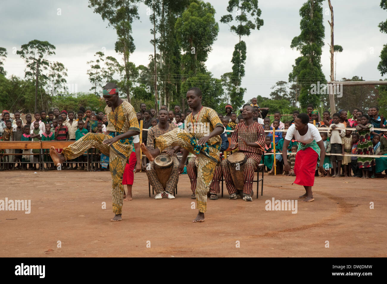 Welt-Aids-Tag Feier in Thyolo Malawi Stockfoto