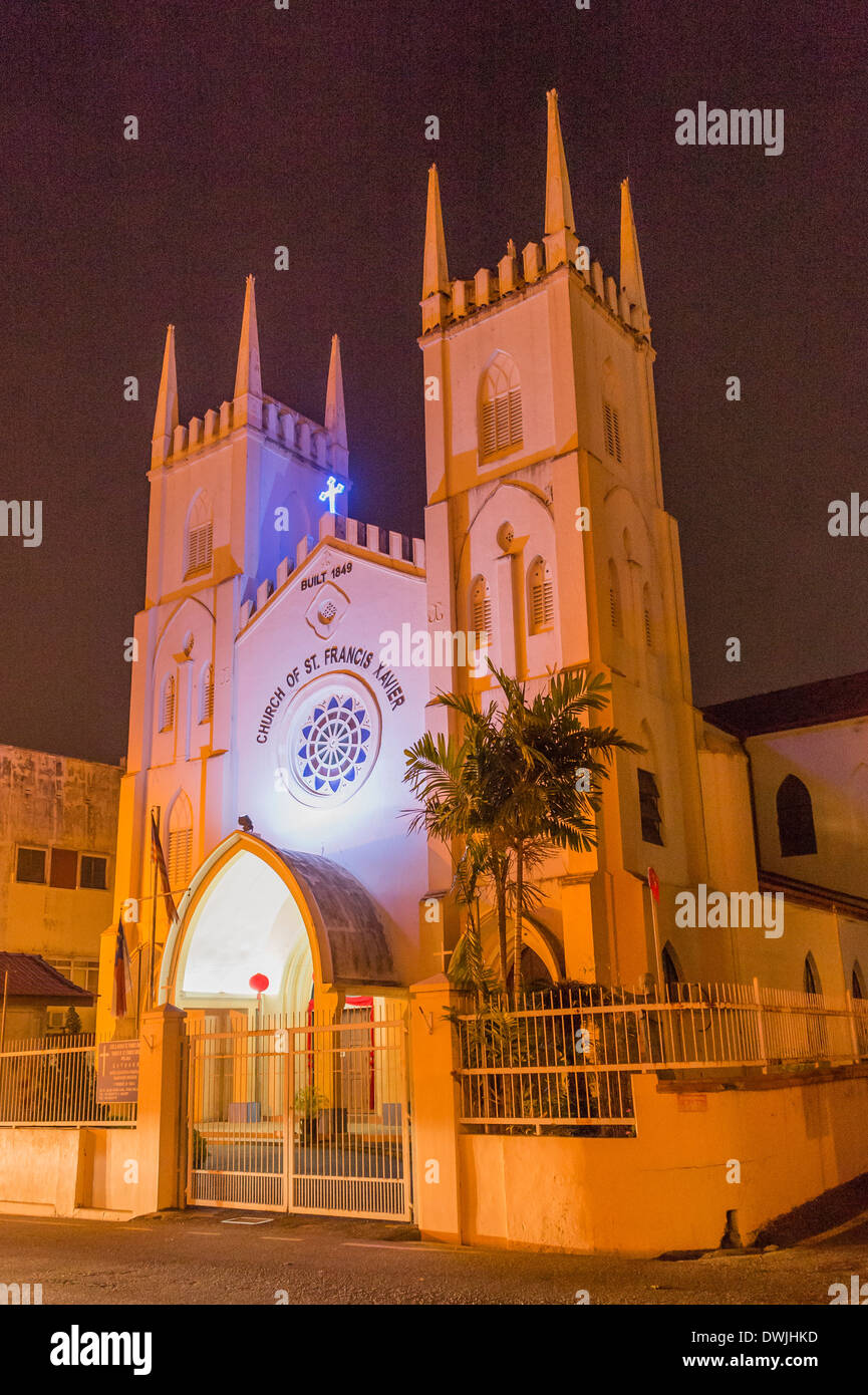 Die Kirche des Heiligen Franz Xaver, Malakka Stockfoto