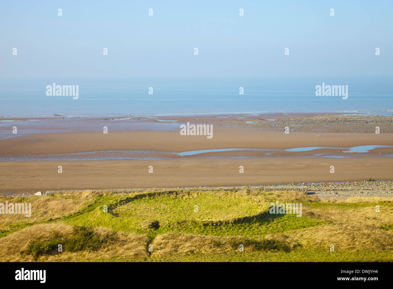 Salinen bei Crosscanonby durch Allonby Bay Cumbria England Vereinigtes Königreich Großbritannien Stockfoto