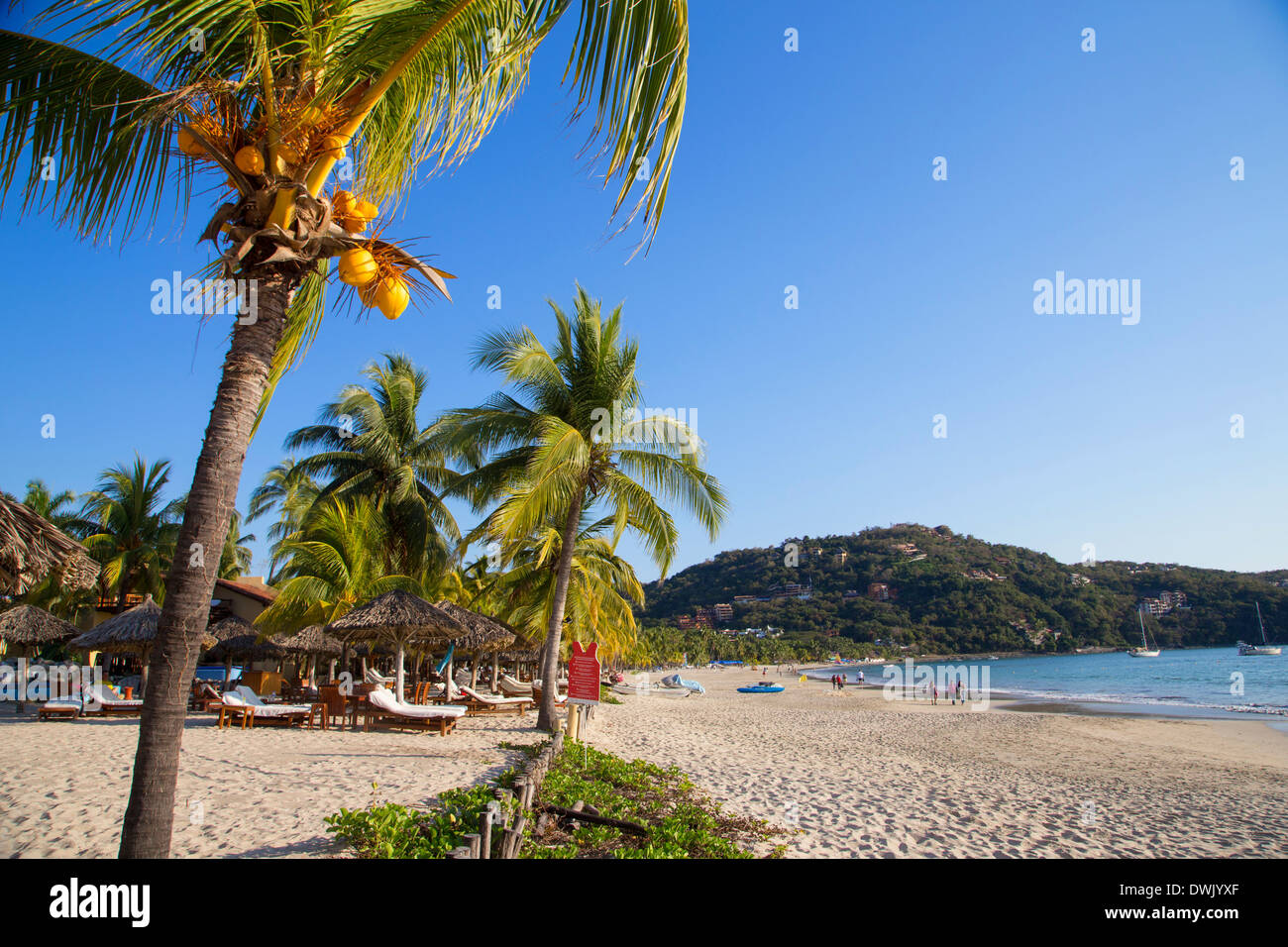 Playa La Ropa, Zihuatanejo, Guerrero, Mexiko Stockfoto