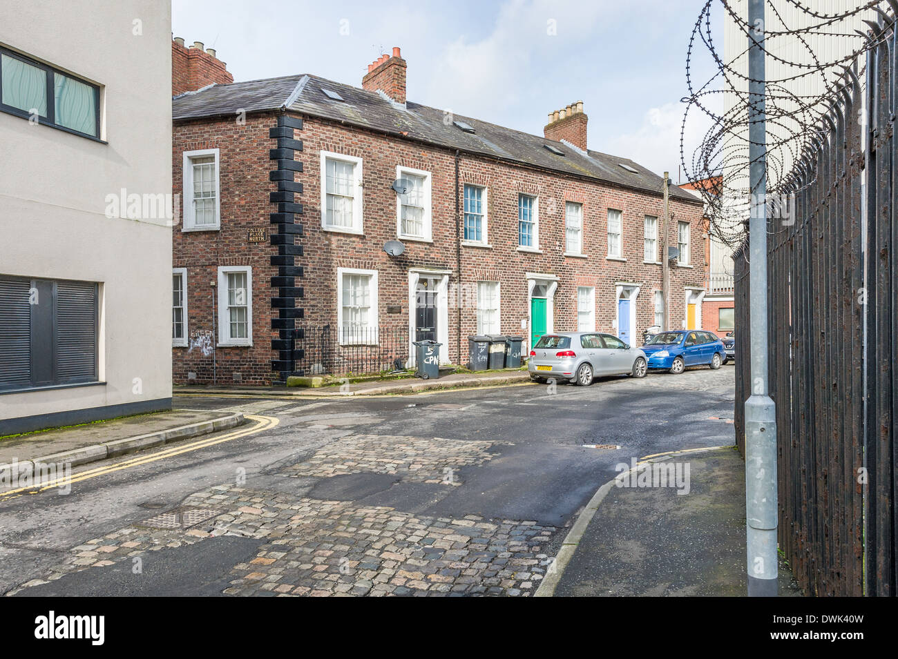 Georgische Terrasse im Bereich Markets, erbaut in den 1830er Jahren. Stockfoto