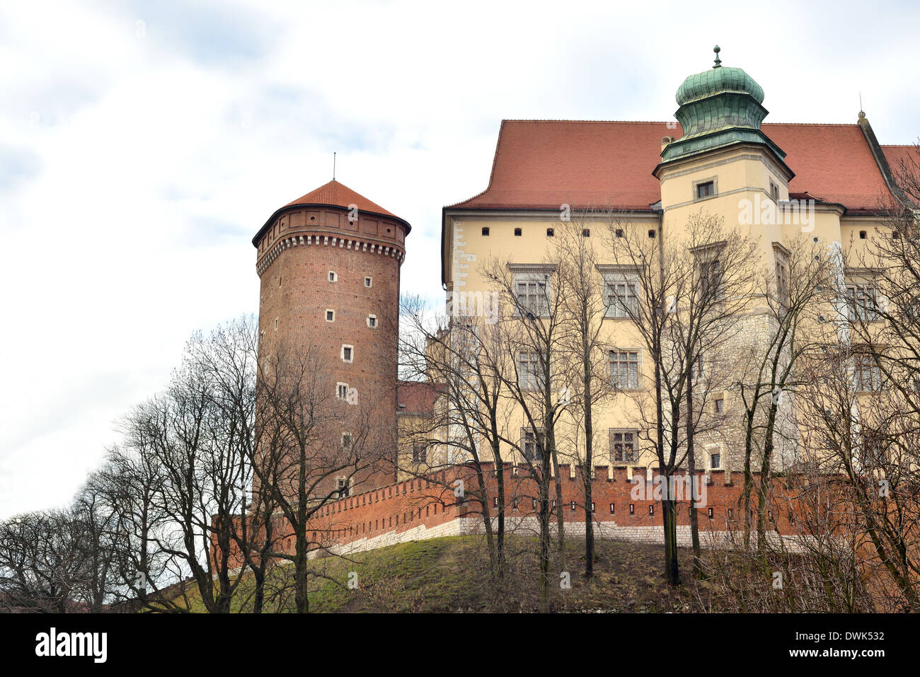 Senatorska Turm in das Königsschloss auf dem Wawel Hügel Zamek Bergwerkverwalter Na Wawelu Stockfoto