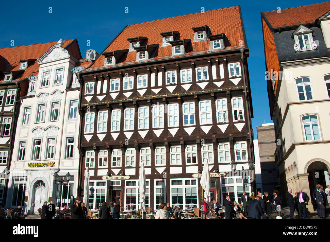 Rokoko-Haus, Hildesheim Stockfoto