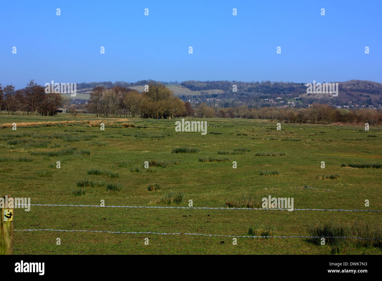 eine Landschaft Blick auf die schöne Landschaft rund um Sevenoaks in Kent Stockfoto