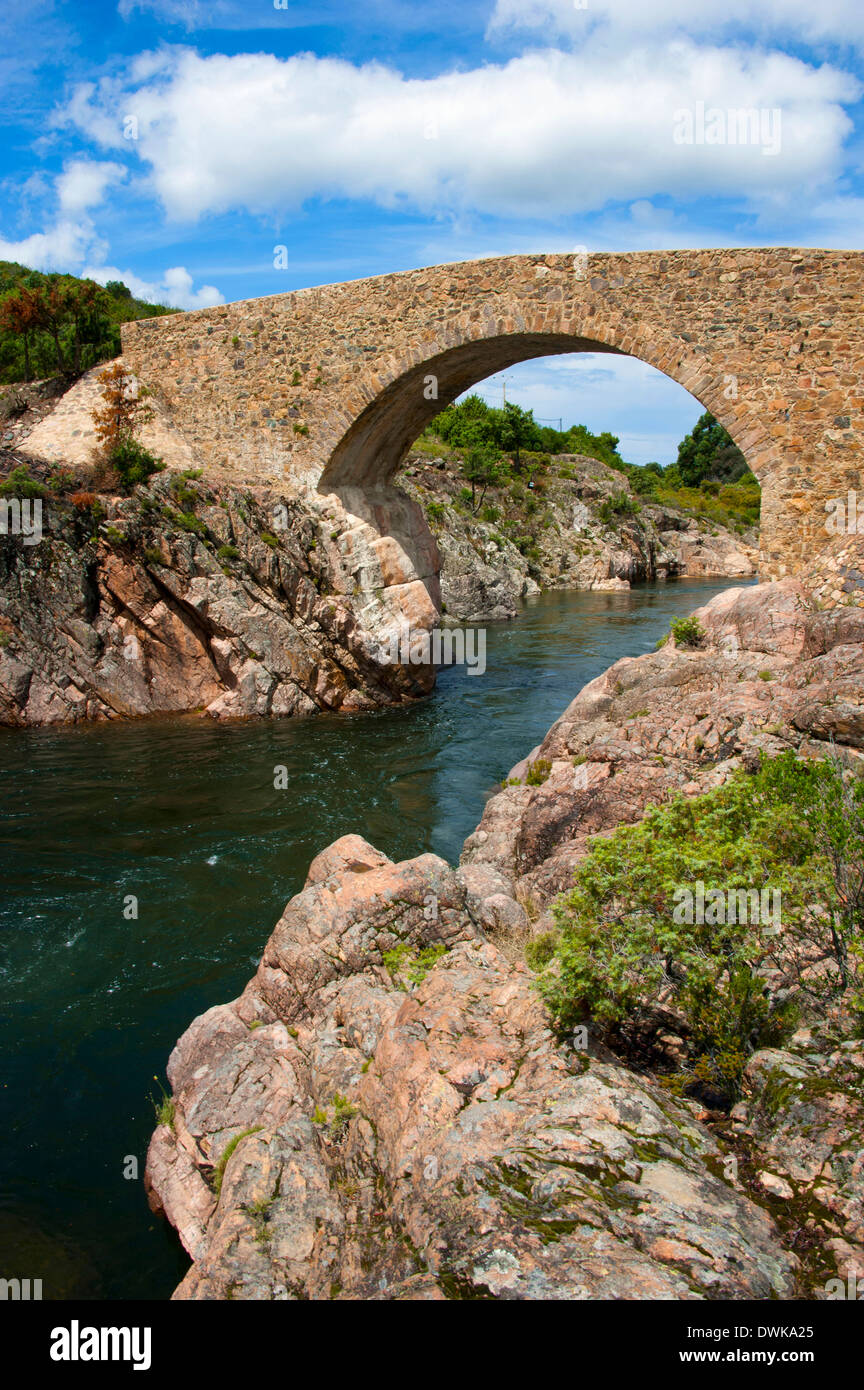 Brücke, Fluss-Fango Stockfoto