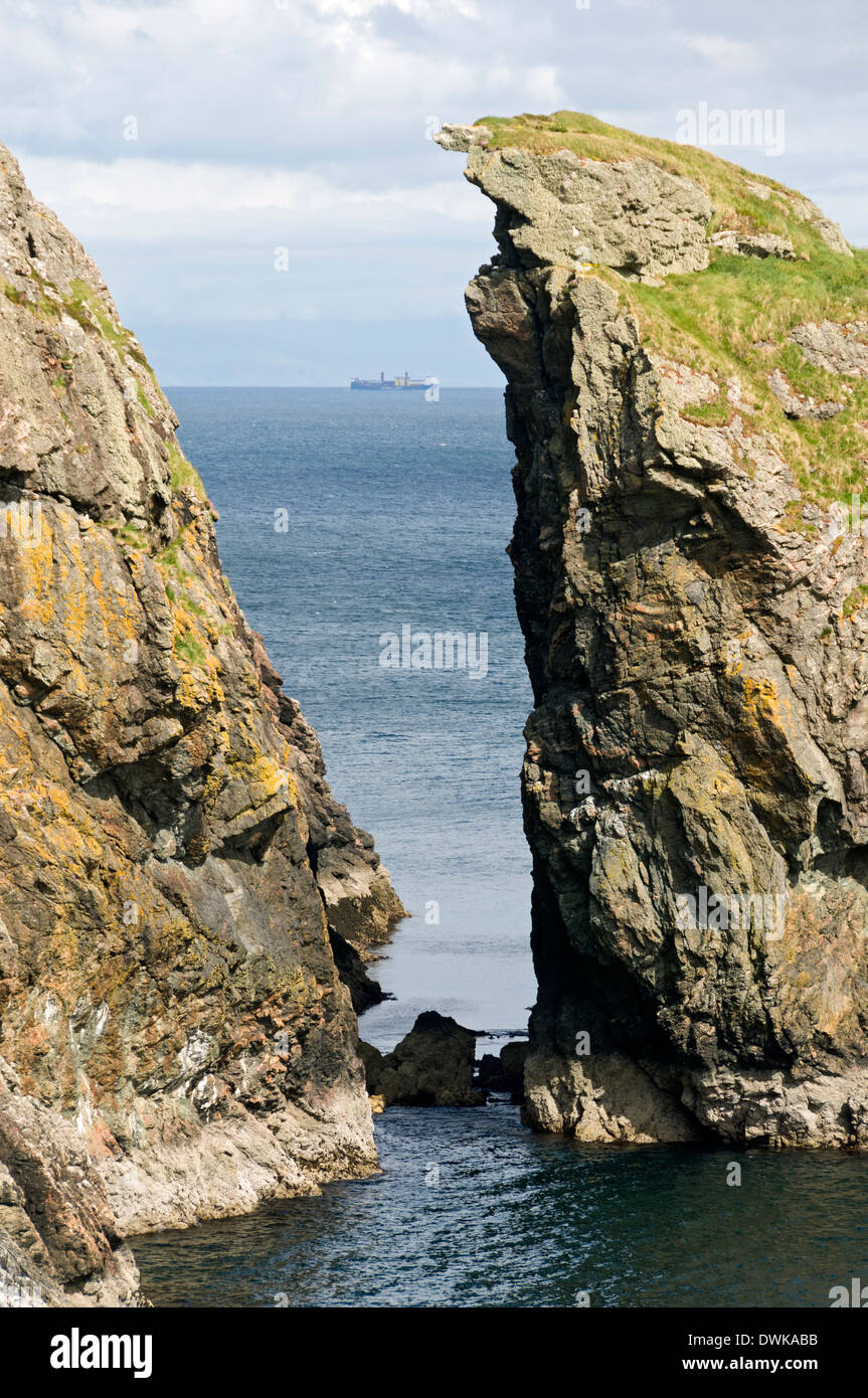 Nicholson's Leap, nahe Ushenish, Ost-Küste von South Uist, Western Isles, Schottland, UK Stockfoto
