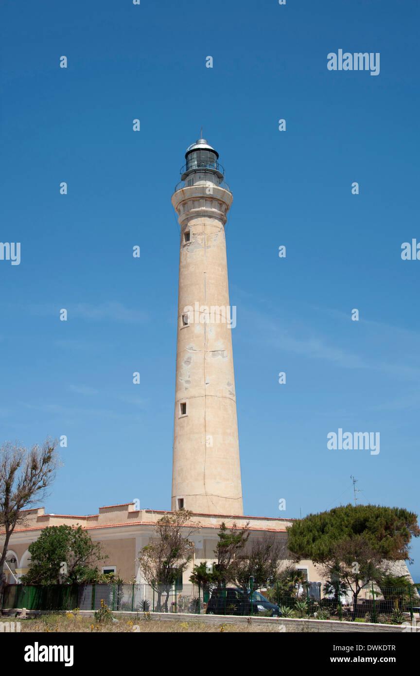 Leuchtturm, San Vito la Capo Stockfoto