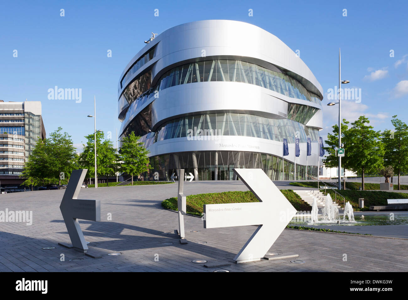 Mercedes-Benz Museum, Stuttgart, Baden-Württemberg, Deutschland, Europa Stockfoto
