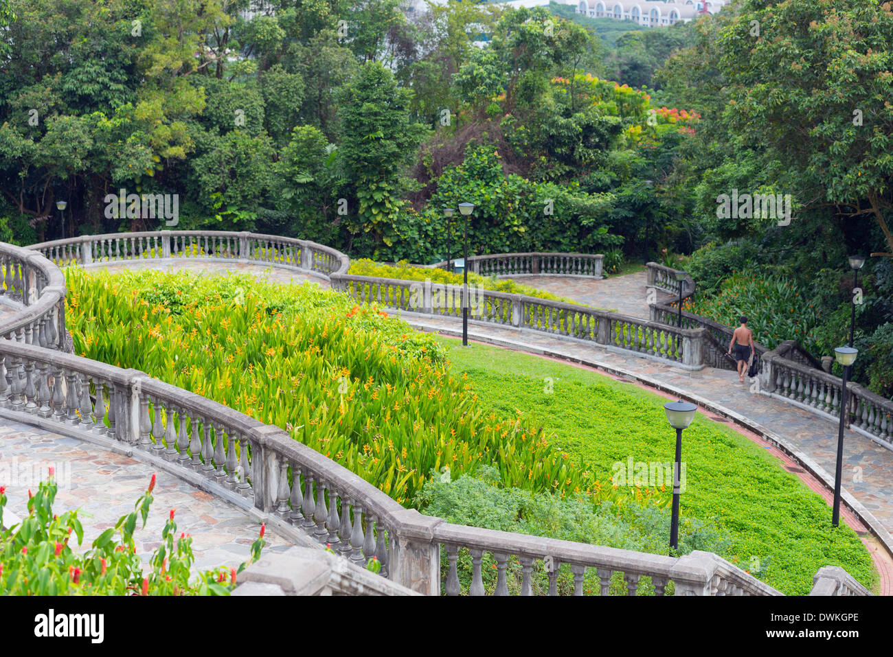 Terrasse, Garten, südlichen Bergrücken, Singapur, Südostasien, Asien Stockfoto