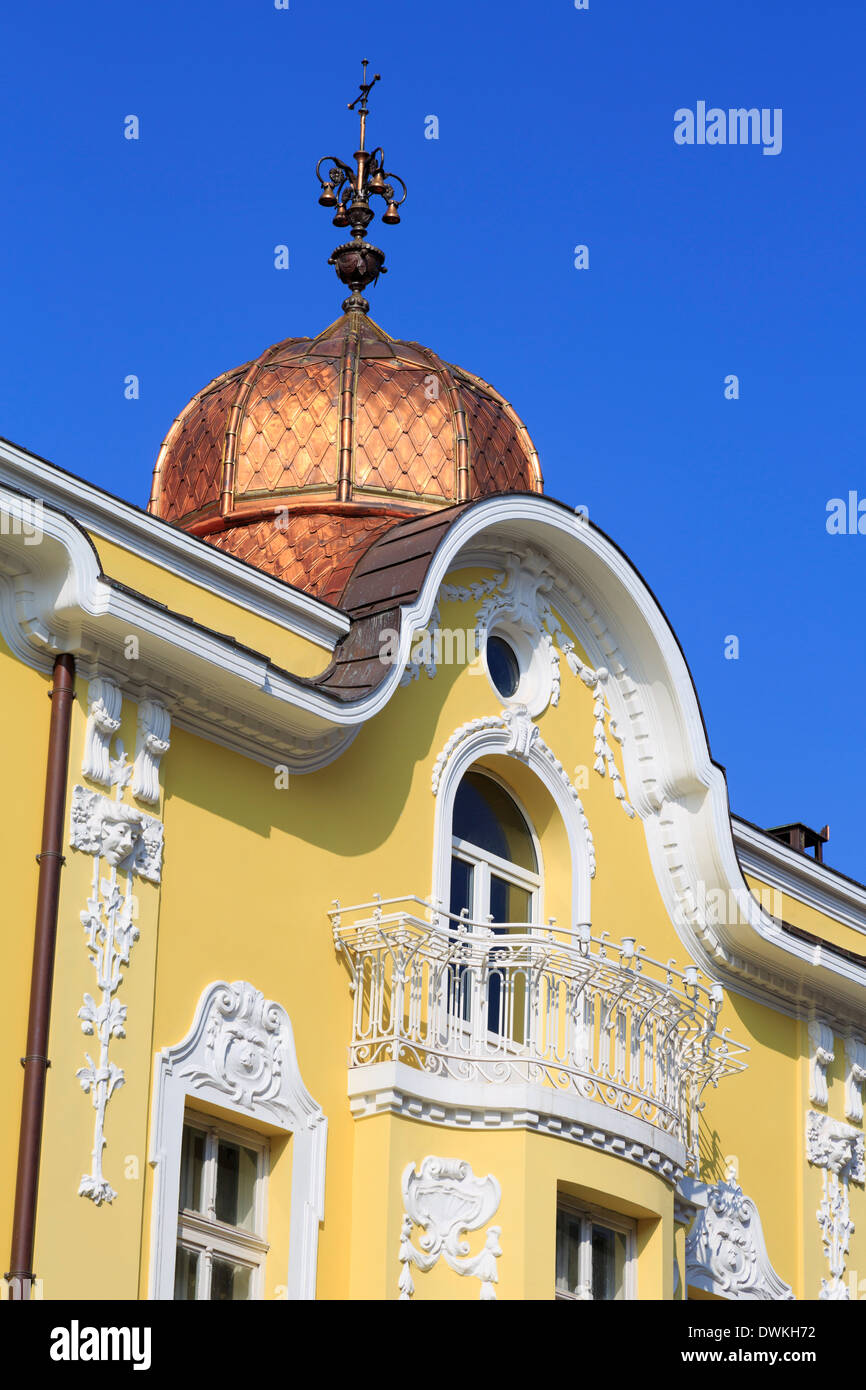 Reich verzierte Gebäude in Burgas, Bulgarien, Europa Stockfoto