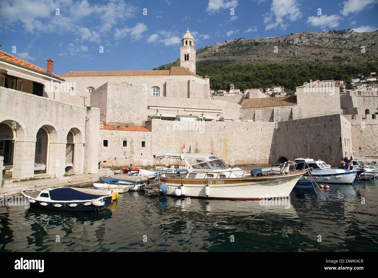 Alten Hafen, UNESCO-Weltkulturerbe, Dubrovnik, Kroatien, Europa Stockfoto