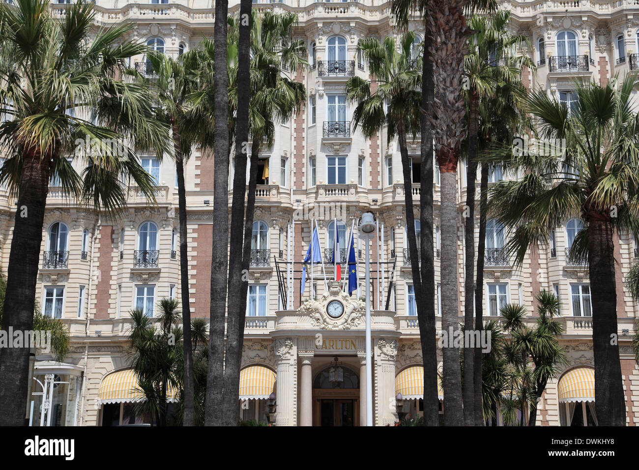 Carlton Hotel, InterContinental Carlton, La Croisette, Cannes, Côte d ' Azur, Provence, Côte d ' Azur, Frankreich, Europa Stockfoto