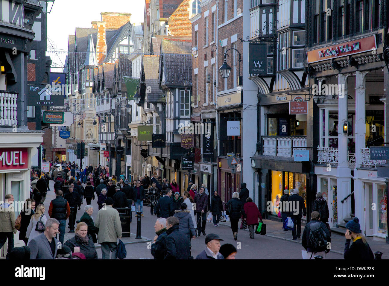 Eastgate Street, Chester, Cheshire, England, Vereinigtes Königreich, Europa Stockfoto