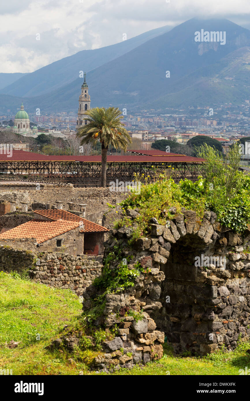 Die Ruinen der römischen Stadt Pompeji, UNESCO World Heritage Site, Kampanien, Italien, Europa Stockfoto