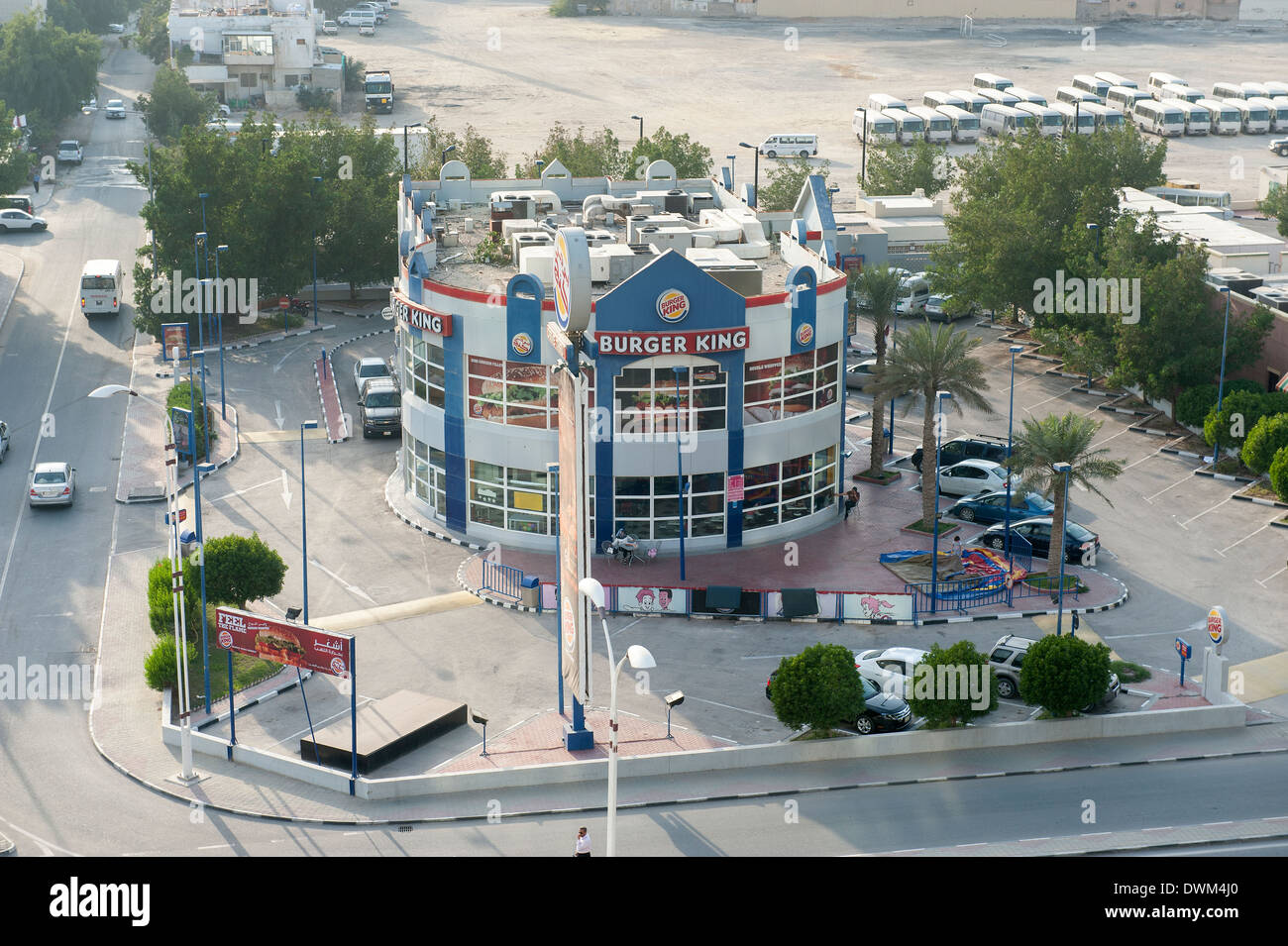Burger King Fereej Bin Mahmoud Doha Katar Stockfoto