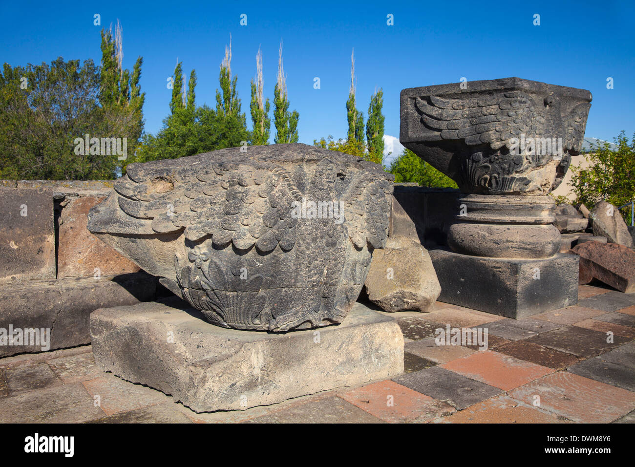 Zvartnots Kathedrale, UNESCO-Weltkulturerbe, Eriwan, Armenien, zentrales Asien, Asien Stockfoto