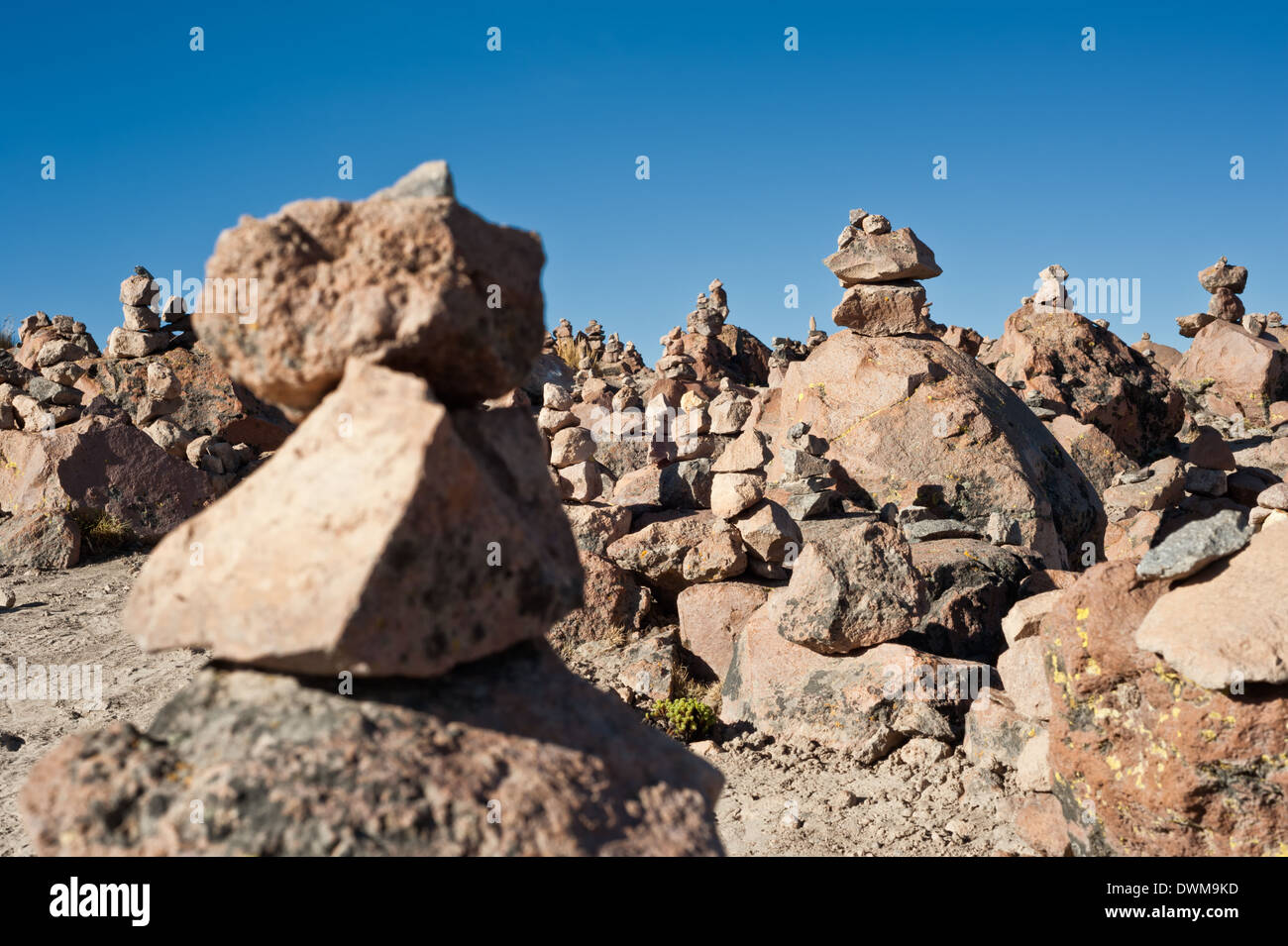 Arequipa, Chivay, Salinas und Aguada Blanca National Reservierung Stockfoto