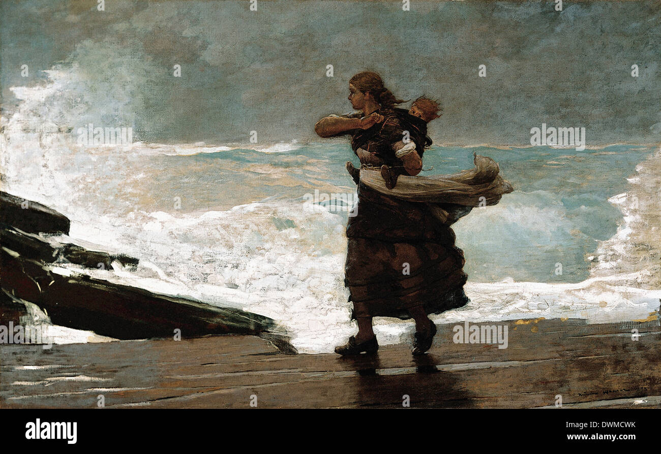 Winslow Homer - der Sturm Stockfoto