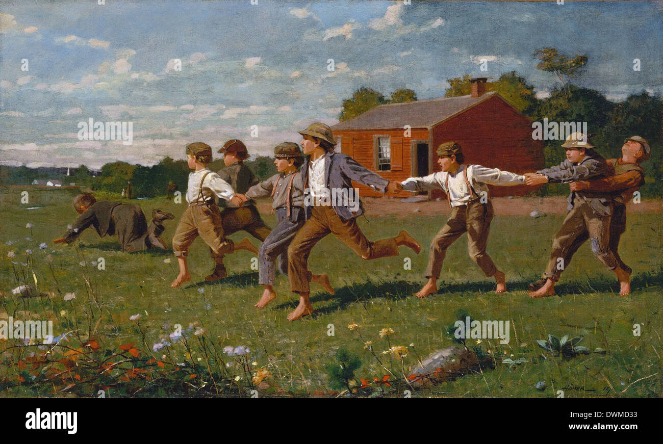 Winslow Homer - Snap die Peitsche Stockfoto