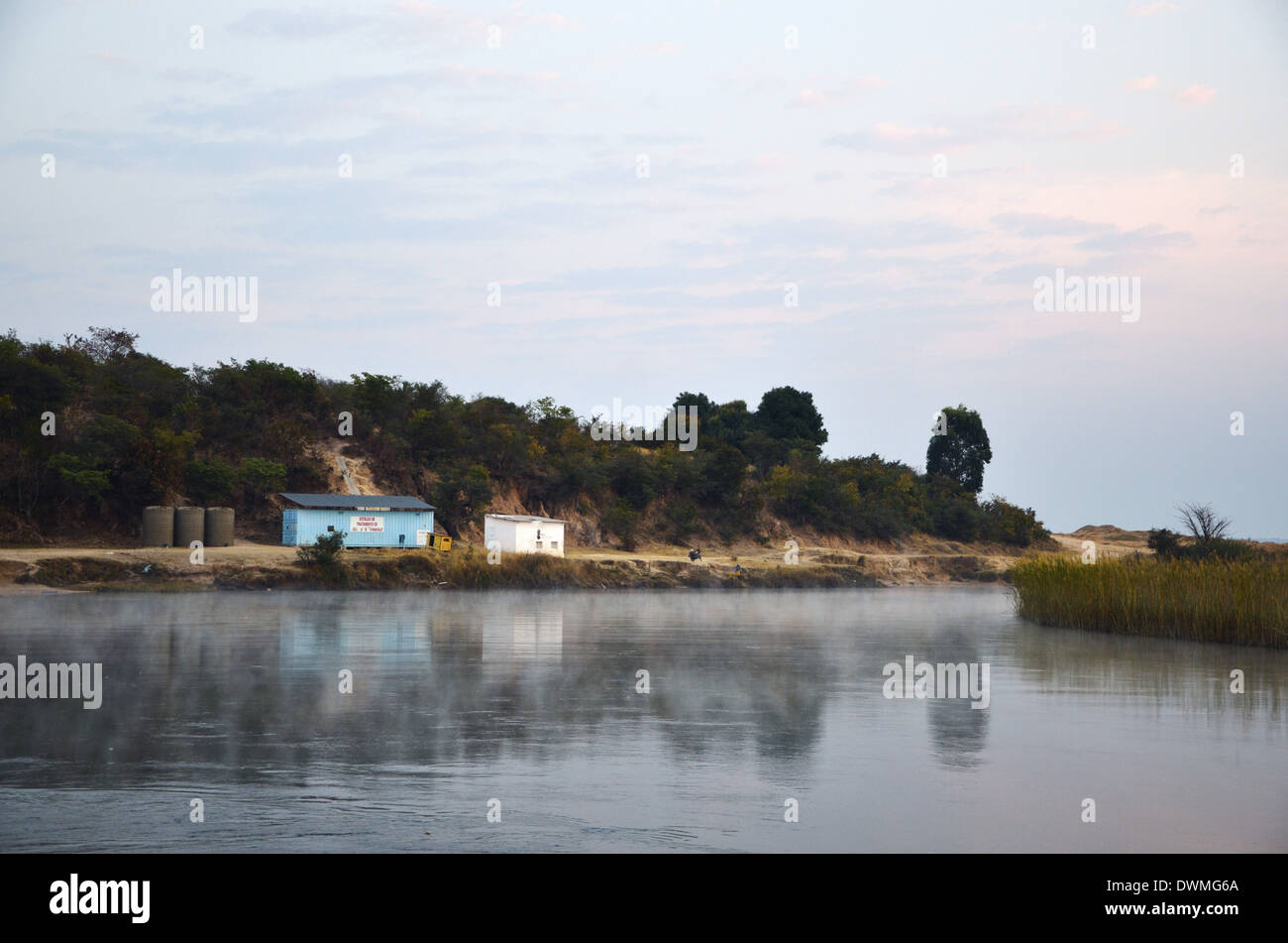 Fluss, Cuito Cuanavale. Angola. Stockfoto