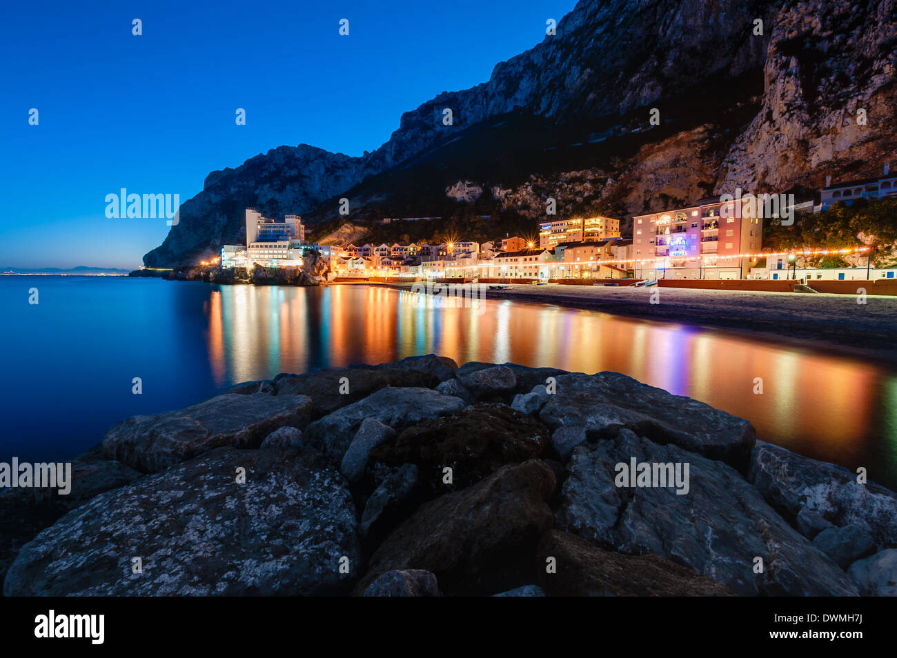 Catalan Bay Gibraltar Stockfoto