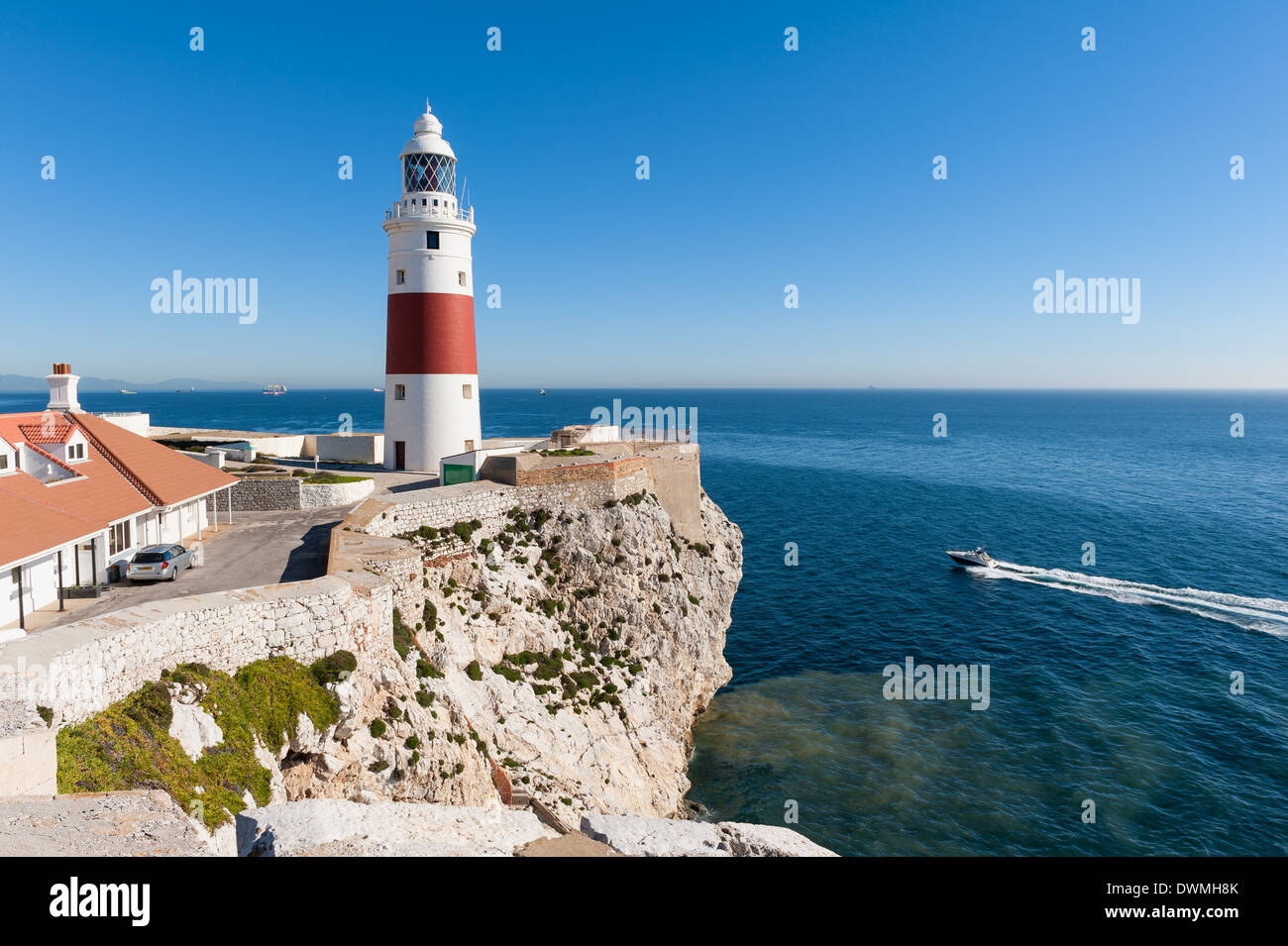 Gibraltar-Leuchtturm Stockfoto