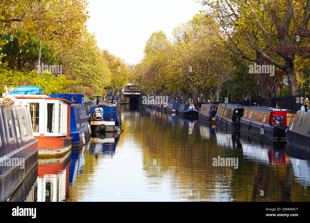 Kanalboote, klein-Venedig, London, England, Vereinigtes Königreich, Europa Stockfoto