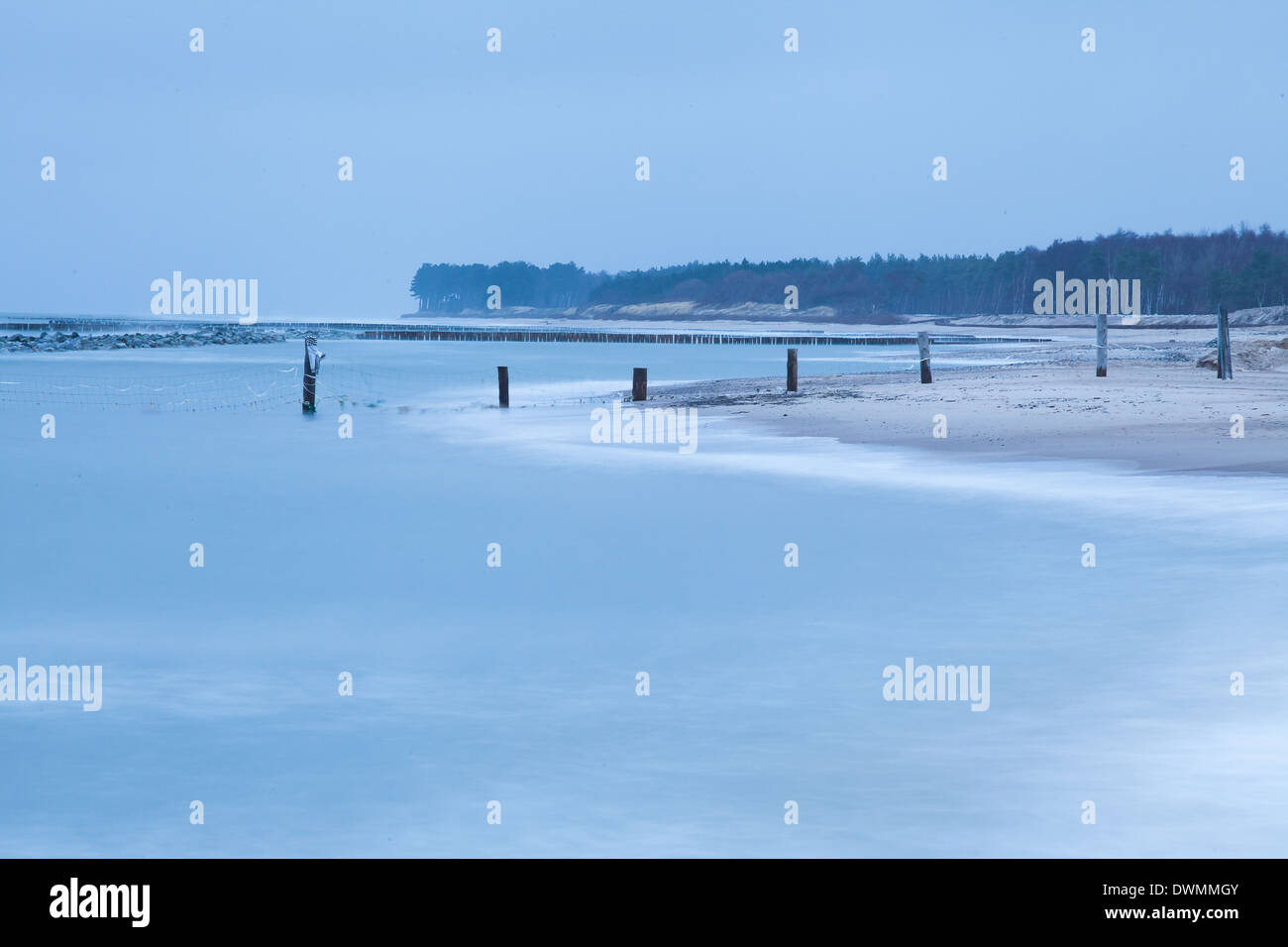 blaues Meer Hintergrund Stockfoto