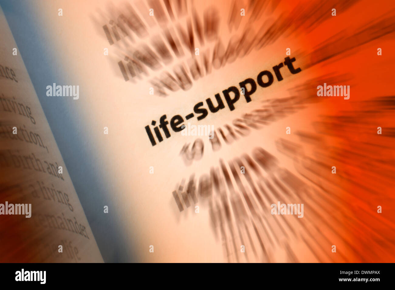 Support für Life Stockfoto