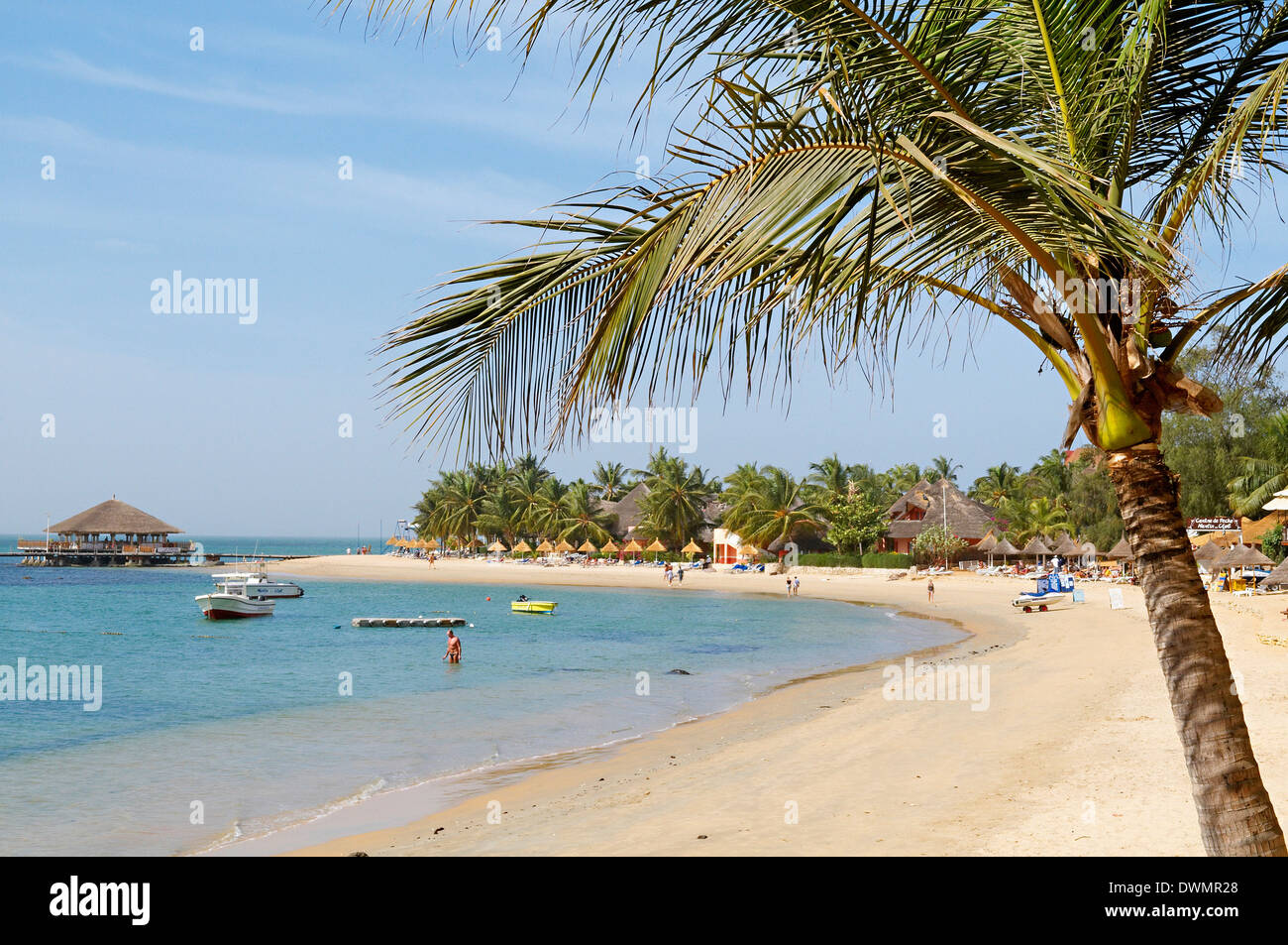 Saly Strand an der Petite Cote (kleine Küste), Senegal, Westafrika, Afrika Stockfoto