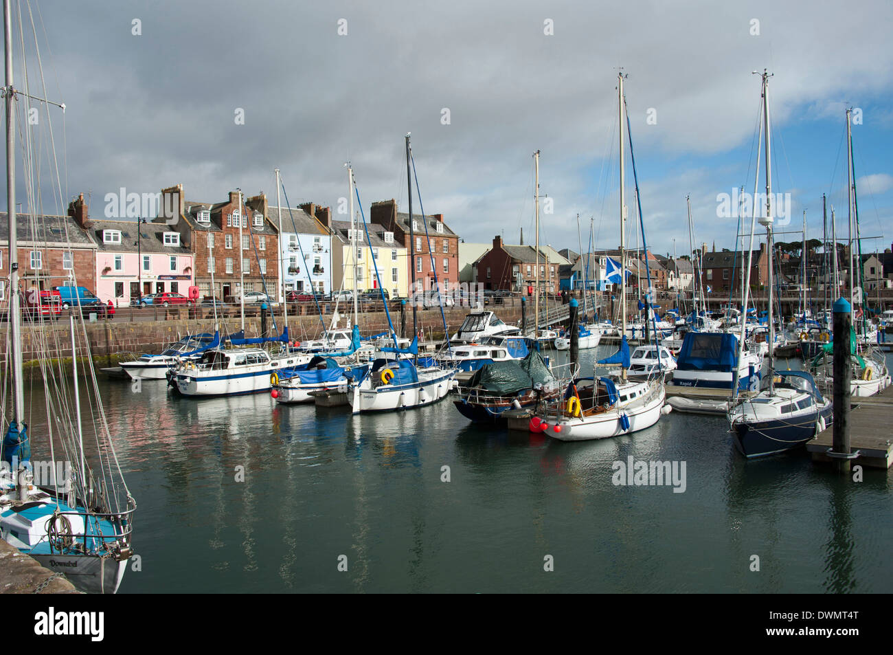 Hafen von Arbroath Stockfoto