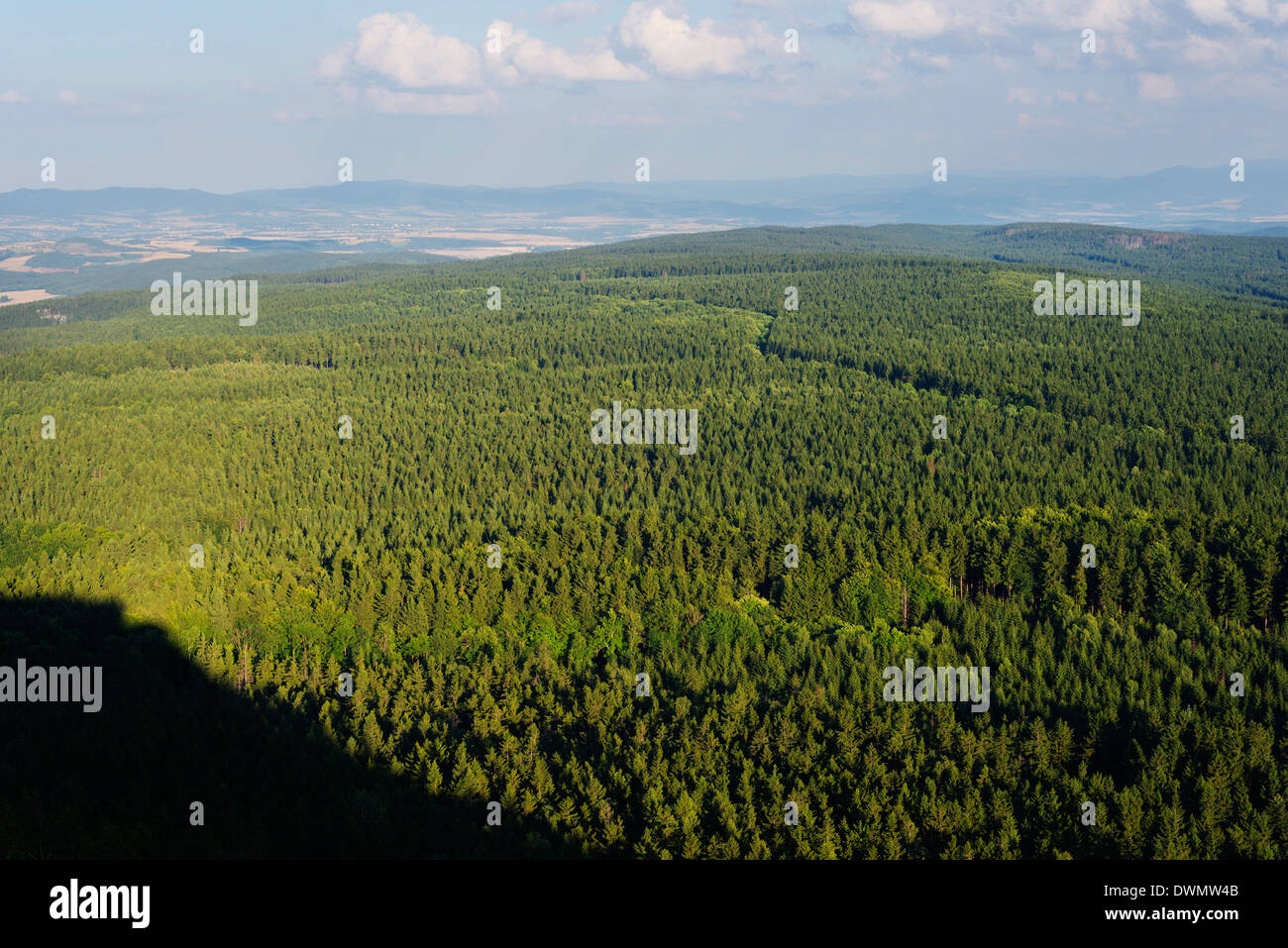 Gory Stolowe Nationalpark, Schlesien, Polen, Europa Stockfoto