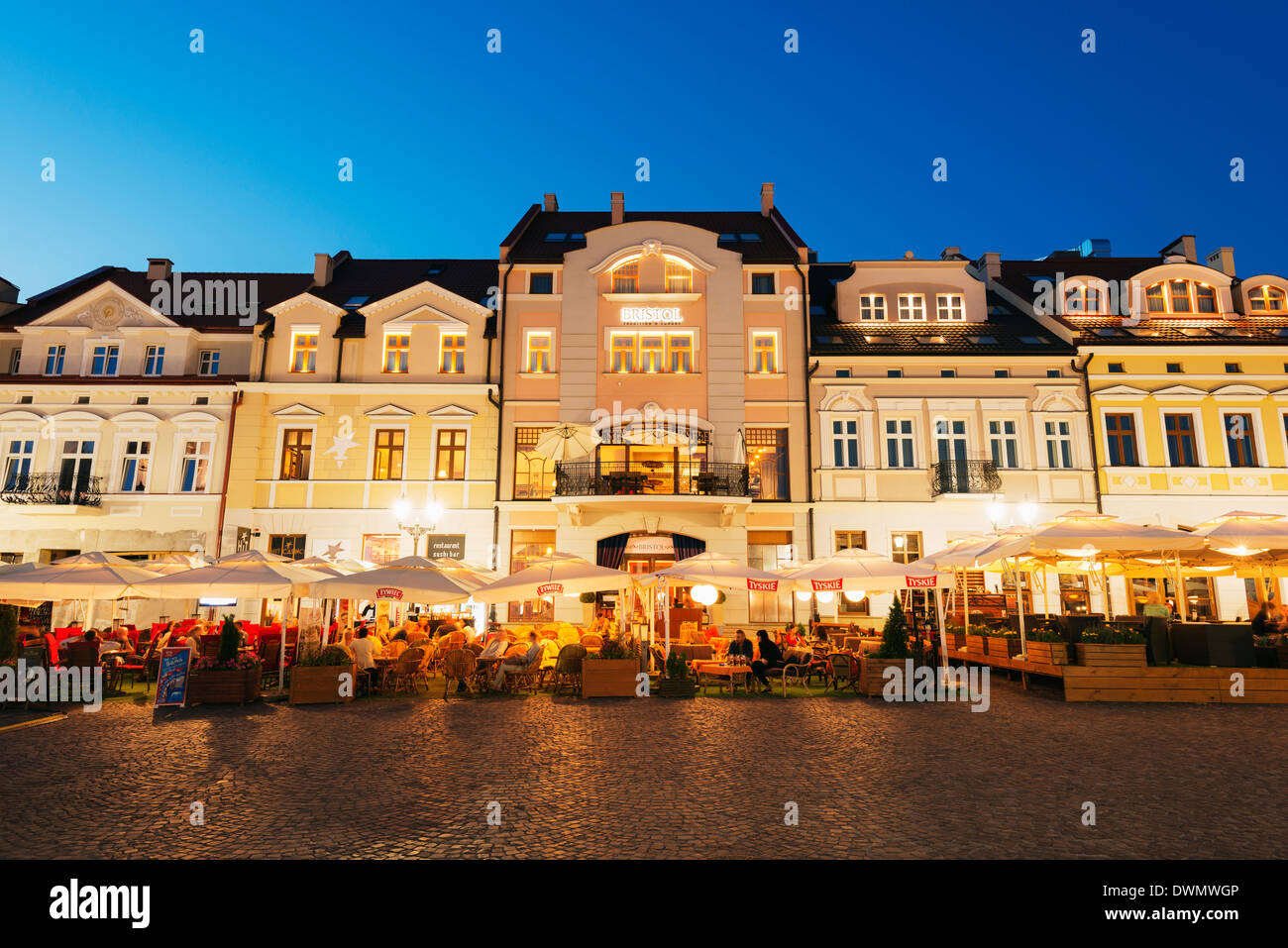 Rynek Town Square, Rzeszow, Polen, Europa Stockfoto